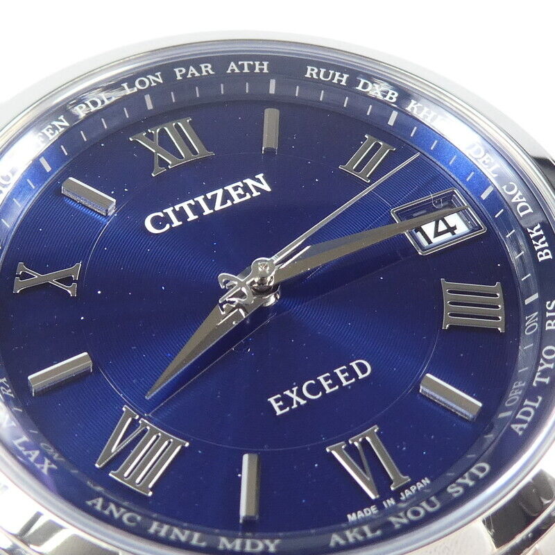 Citizen Cb1080-52L Exceed Eco Drive Analog Radio Solar F131