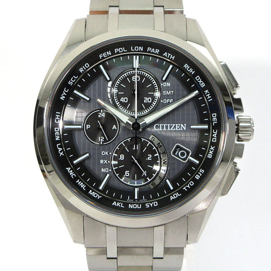 Citizen At8040-57E Attesa At8040 Series Wristwatch Multi-Hand Analog Display Sol