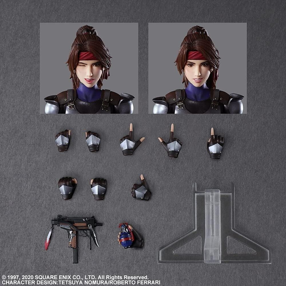 Square Enix Final Fantasy VII Remake Play Arts Kai Jesse Bike Set PVC Figure