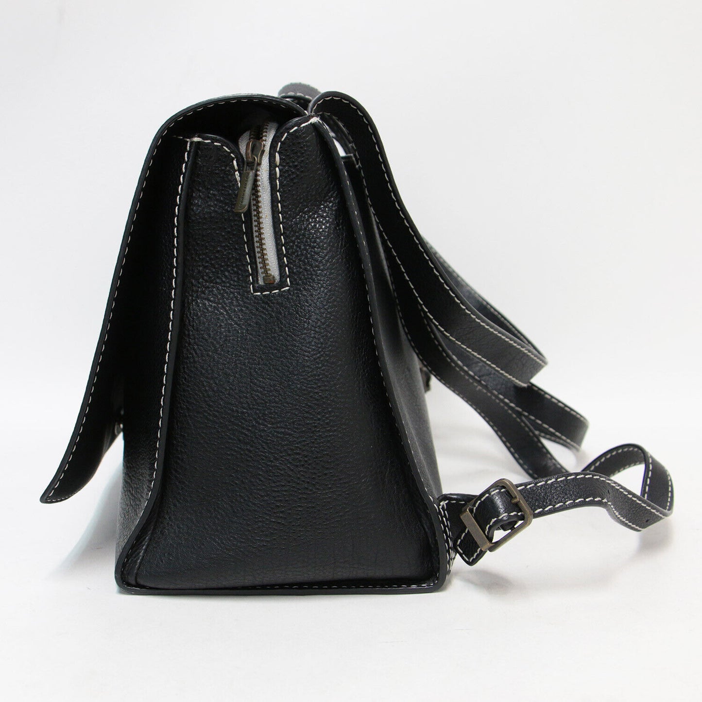 Motherhouse Backpack Shoulder Black 2way A4 Flap Zipper Leather