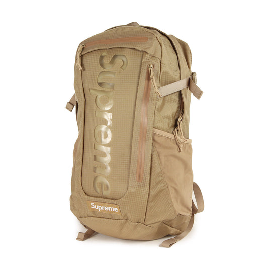 Supreme 21SS Clear Logo Backpack Tan Nylon Good Condition