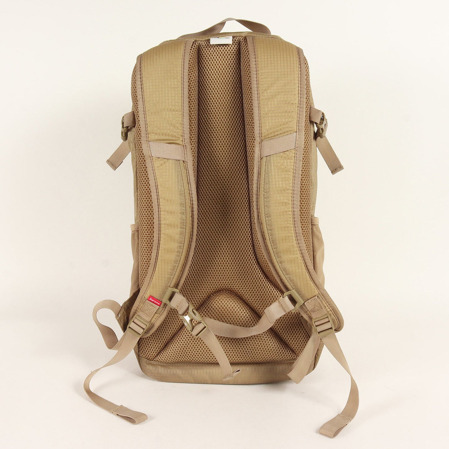 Supreme 21SS Clear Logo Backpack Tan Nylon Good Condition