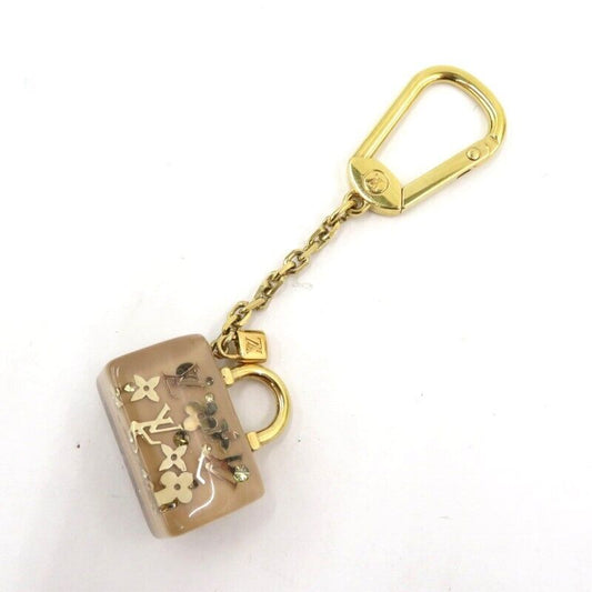 Louis Vuitton Porto Crespeede Unclusion Keychain M65320 Gold Good Condition