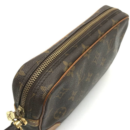 Louis Vuitton Monogram Marly Dragonne PM Clutch Bag M51827 Brown