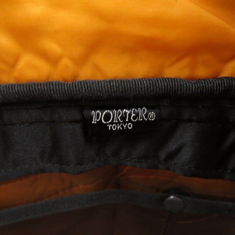 Porter Tanker 2way Boston Shoulder Bag Black Zipper Good Condition