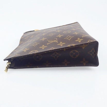 Louis Vuitton Monogram Pochette Toilette 26 Clutch Bag M47542 Brown