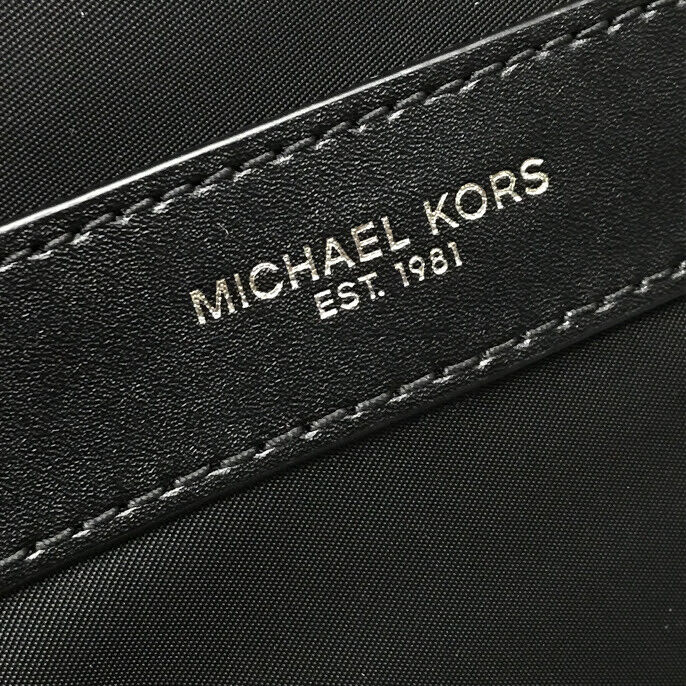 Michael Kors Kent Large Nylon Messenger Bag Black Good Condition