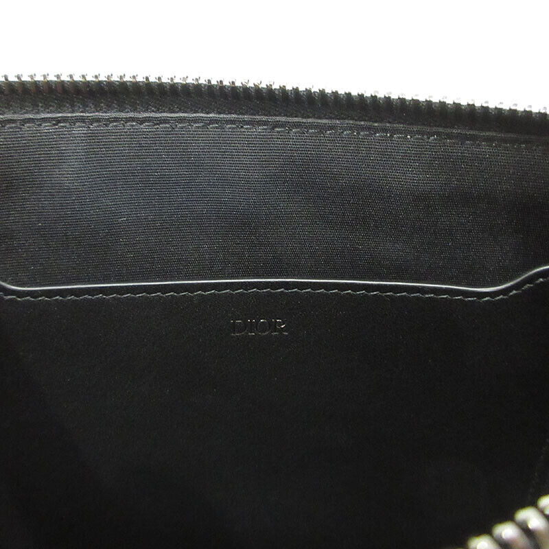 Christian Dior A5 Pouch Clutch Bag 2ESCA338 Black Excellent Condition