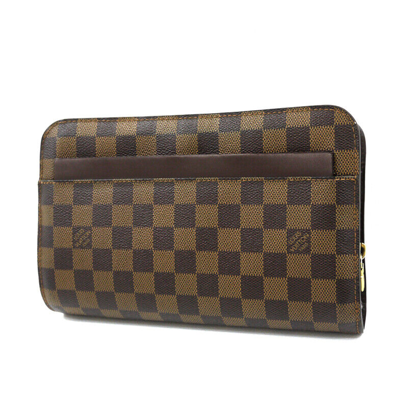 Louis Vuitton Damier Saint Louis Clutch Bag N51993 Brown Good Condition