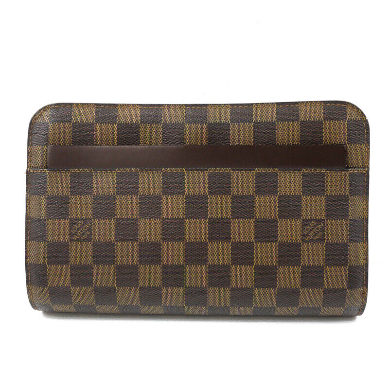 Louis Vuitton Damier Saint Louis Clutch Bag N51993 Brown Good Condition