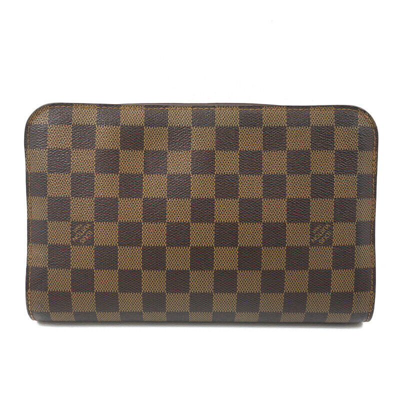 Louis Vuitton Damier Saint Louis Clutch Bag N51993 Brown Good Condition