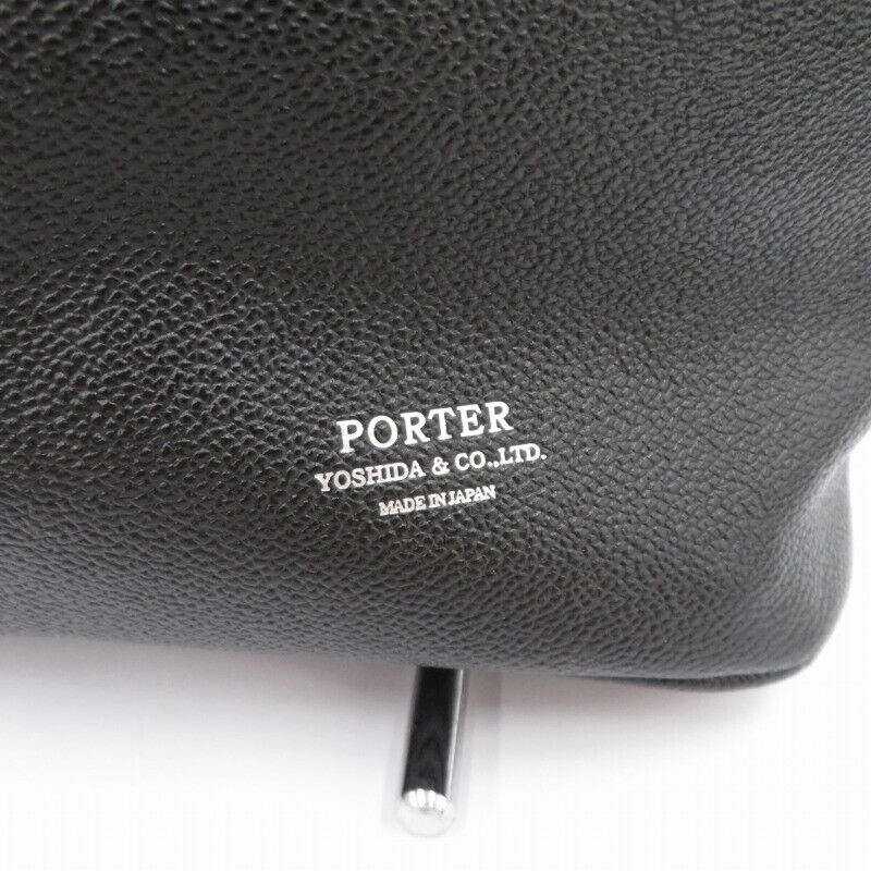 Porter Link Tote Bag L Black Zipper Good Condition