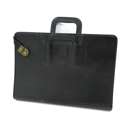 Burberrys Business Bag Briefcase Black Inner Cheacked Pattern Good Condition