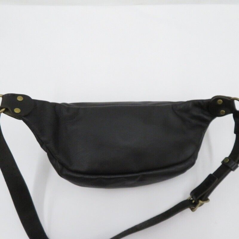 Slow Waist Body Bag Black Zipper Closure Good Condition