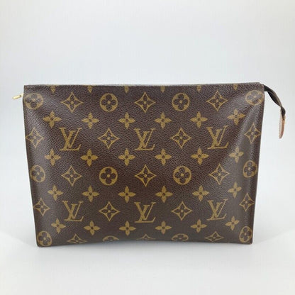 Louis Vuitton M47542 Monogram Posh Toilette 26 Clutch Bag Brown