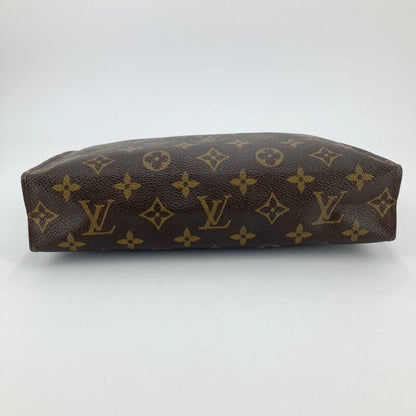 Louis Vuitton M47542 Monogram Posh Toilette 26 Clutch Bag Brown