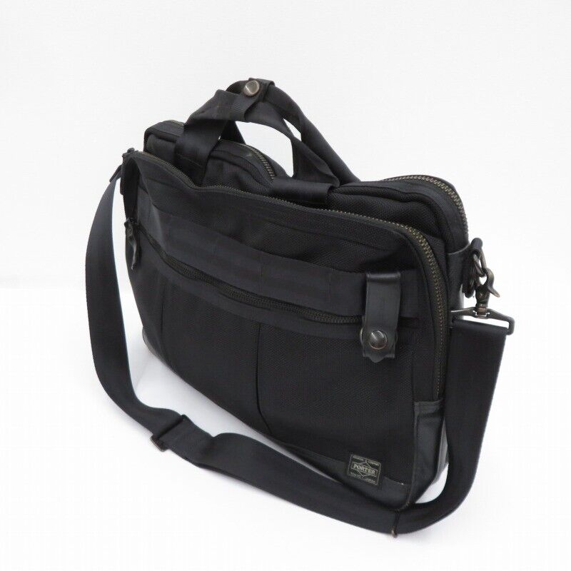 Porter Heat Business Bag Briefcase Black 2way Shoulder