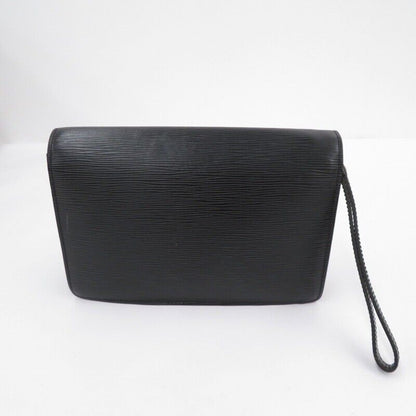 Louis Vuitton M52612 Epi Serie Dragonne Clutch Bag Black Good Condition