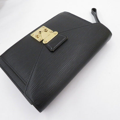 Louis Vuitton M52612 Epi Serie Dragonne Clutch Bag Black Good Condition