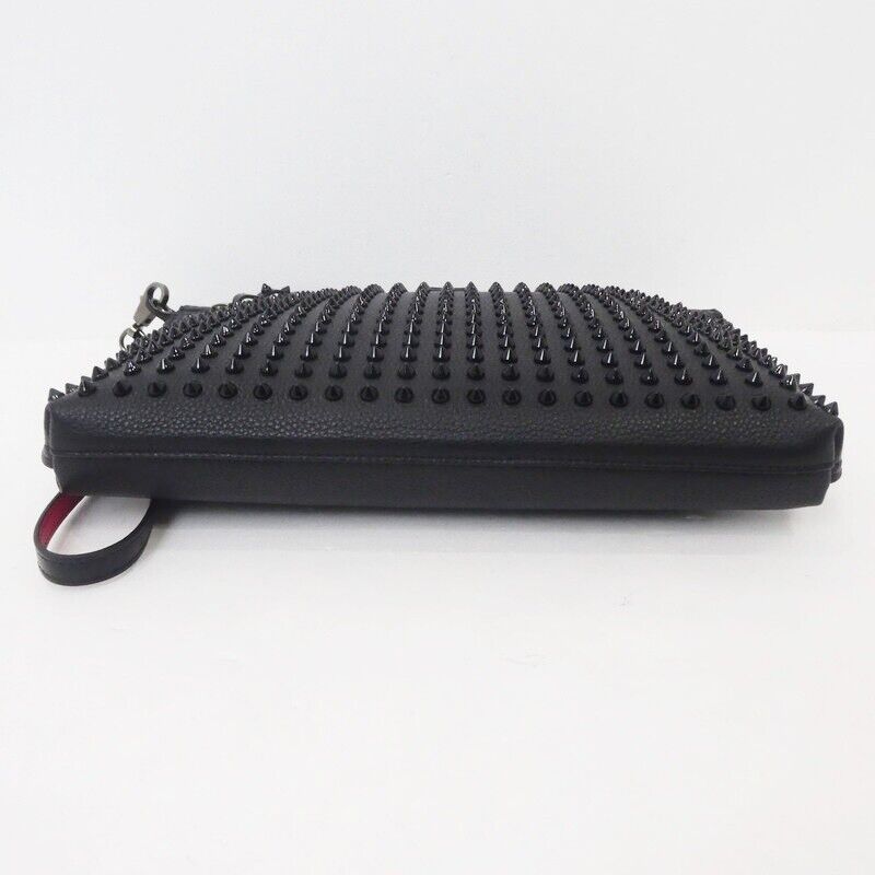 Christian Louboutin Citypouch 1225143CM53 Clutch Bag Black Studs