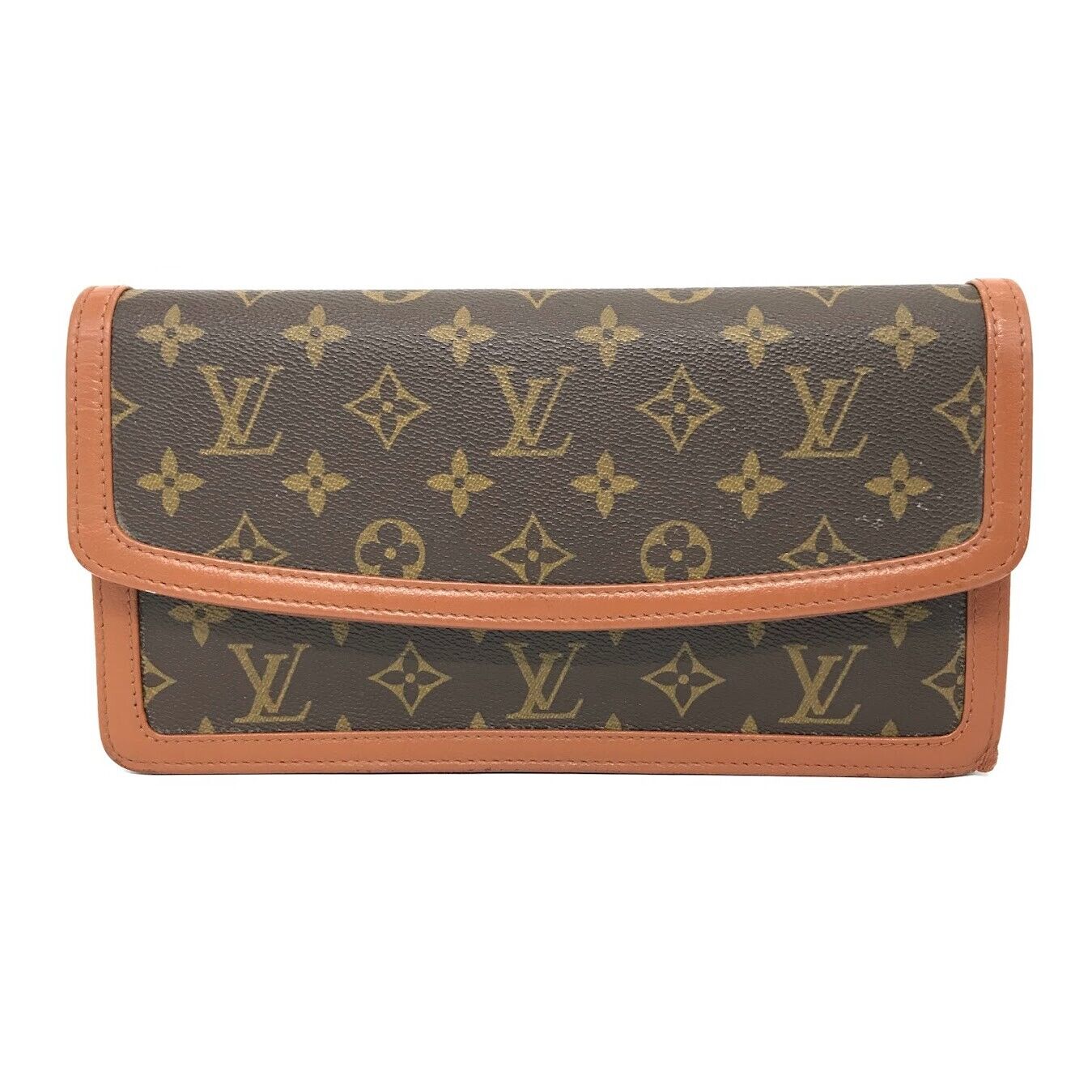 Louis Vuitton Pochette Dam PM Clutch Bag Monogram Canvas M51812 Brown