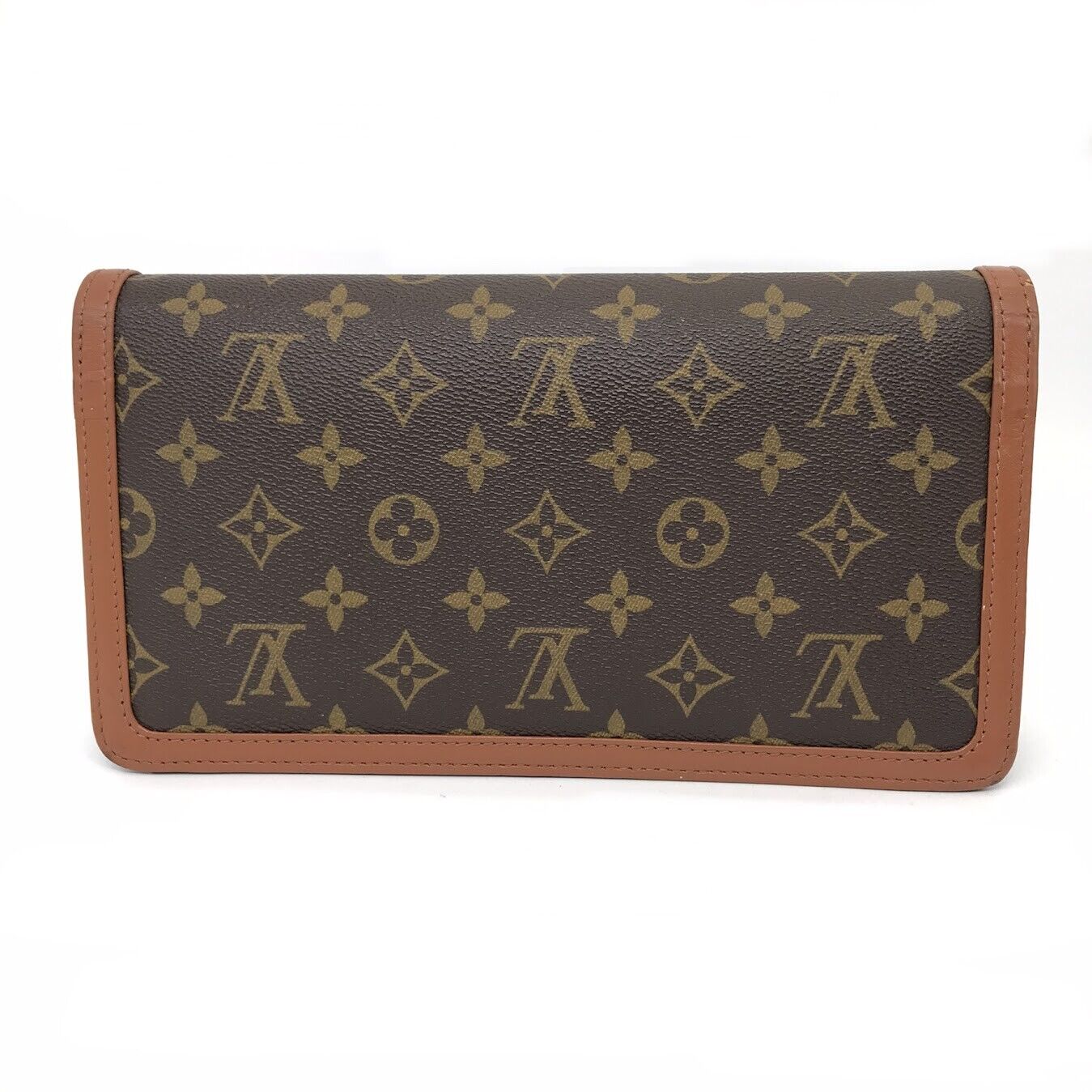 Louis Vuitton Pochette Dam PM Clutch Bag Monogram Canvas M51812 Brown