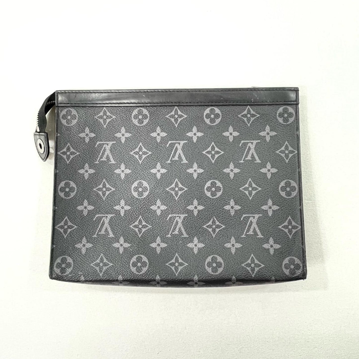 Louis Vuitton Pochette Voyage MM Monogram Eclipse Clutch Bag M61692 Black