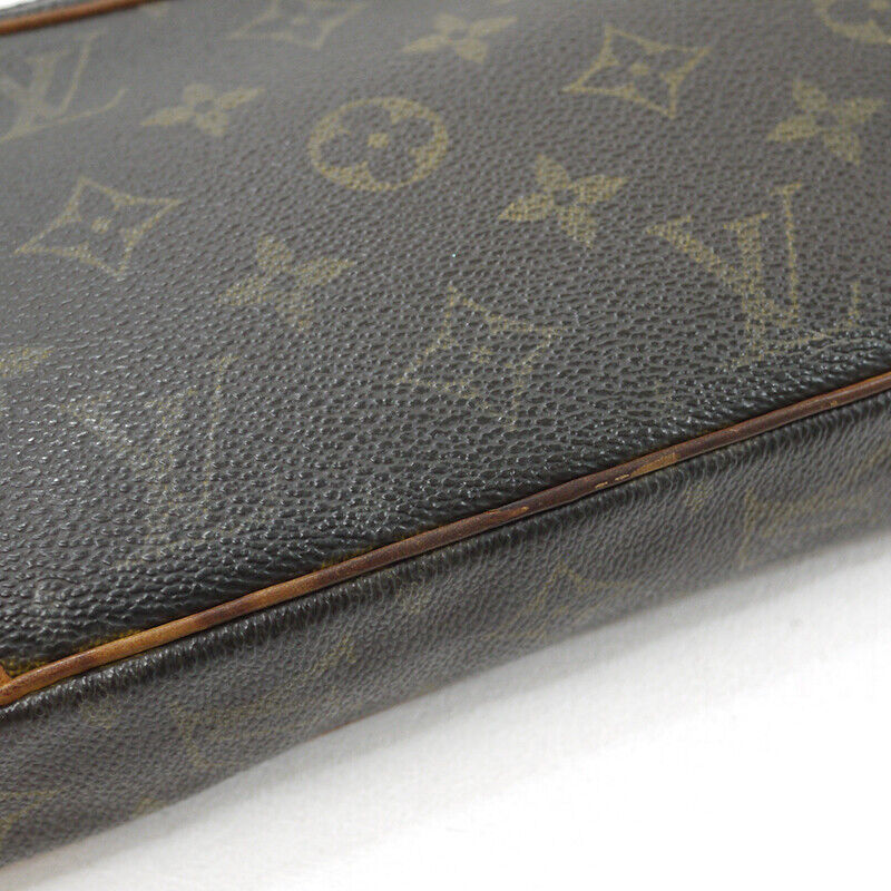 Louis Vuitton Monogram Marly Dragonne PM Clutch Bag M51827 Brown