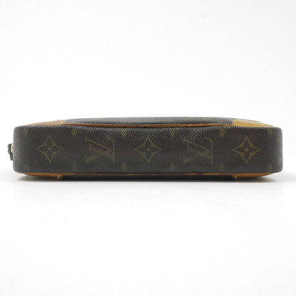 Louis Vuitton Monogram Marly Dragonne PM Clutch Bag M51827 Brown