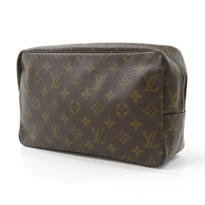 Louis Vuitton Monogram True Toilet 28 Clutch Bag M47522 Brown