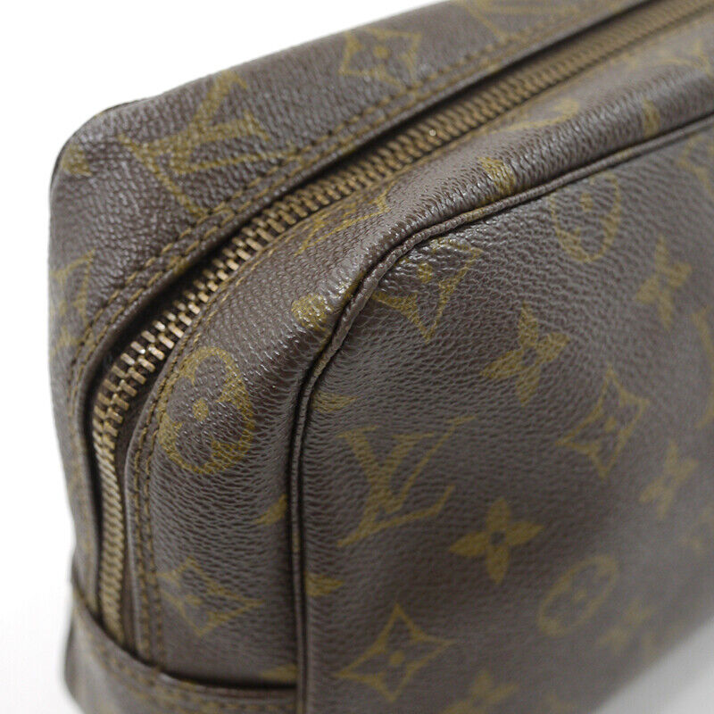 Louis Vuitton Monogram True Toilet 28 Clutch Bag M47522 Brown