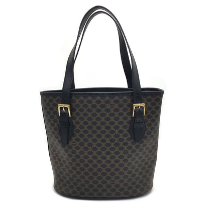 Celine Macadam Allover Pattern Tote Bag MC99 2 Black Good Condition