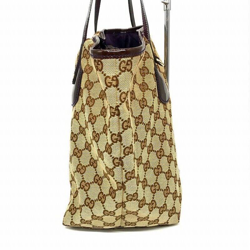 Gucci GG Canvas Tote Bag 211975 Allover Pattern Good Condition