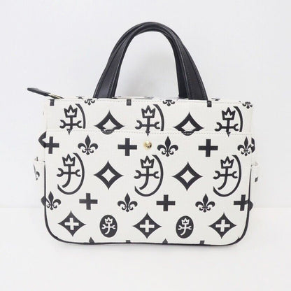 Castel Bajac Claire Tote Bag 068531 White Black Excellent Condition