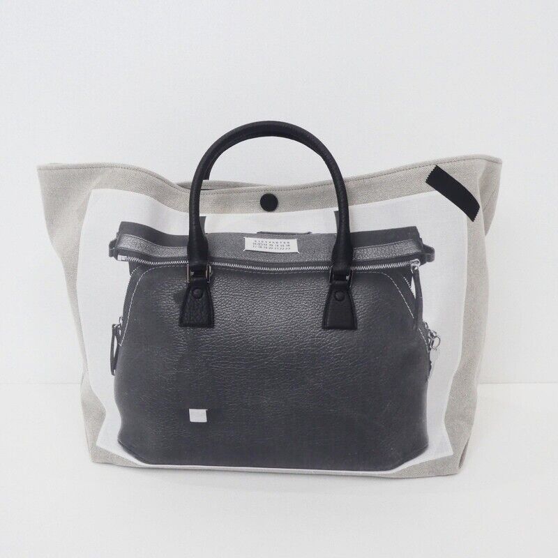 Maison Margiela Trompe Loeil 5AC Tote Bag SB3WC0001 Excellent Condition