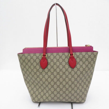 Gucci 415721 525040 GG Supreme Tote Bag Allover Pattern Beige