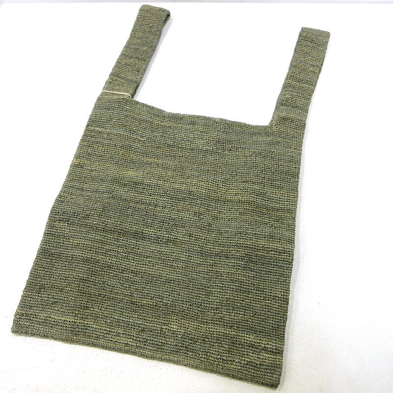 Seya Raffia Shpping Bag Tote Gray Women Excellent Condition