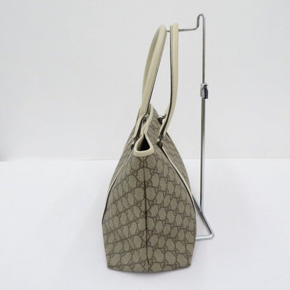 Gucci 114595 GG Supreme Tote Bag Beige Allover Pattern Good Condition