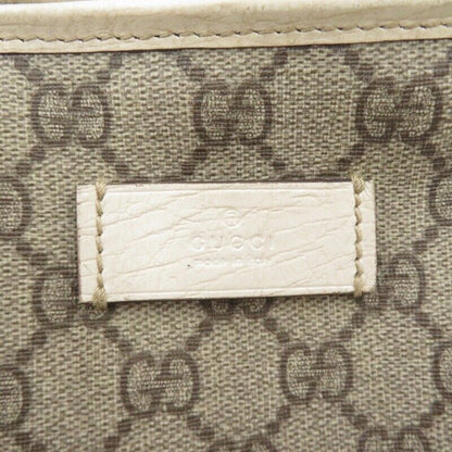 Gucci 114595 GG Supreme Tote Bag Beige Allover Pattern Good Condition