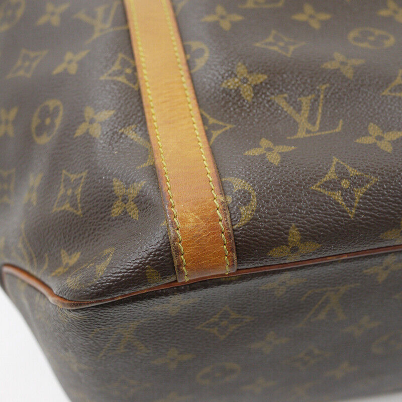 Louis Vuitton Monogram Sac Shopping Tote Bag M51108 Brown Good Condition