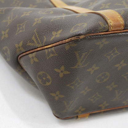 Louis Vuitton Monogram Sac Shopping Tote Bag M51108 Brown Good Condition