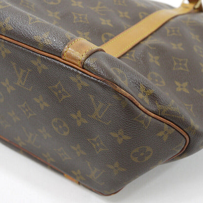 Louis Vuitton Monogram Sac Shopping Tote Bag M51108 Brown Good Condition