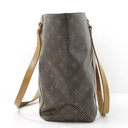 Louis Vuitton Monogram Sac Shopping Tote Bag M51108 Brown Good Condition