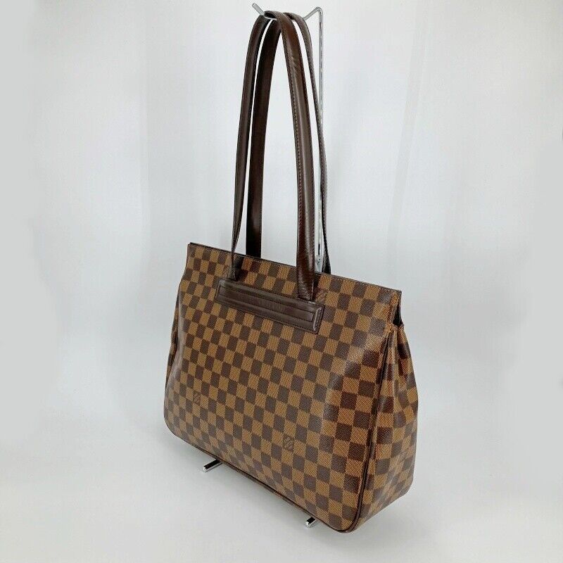 Louis Vuitton N51123 Damier Parioli PM Tote Bag Brown Good Condition