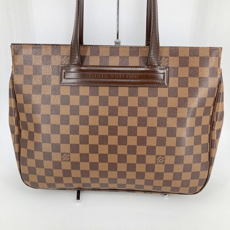 Louis Vuitton N51123 Damier Parioli PM Tote Bag Brown Good Condition