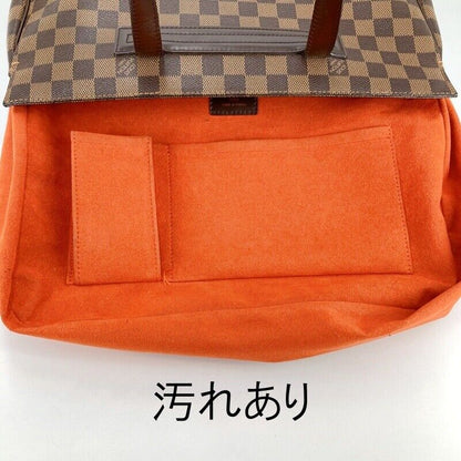 Louis Vuitton N51123 Damier Parioli PM Tote Bag Brown Good Condition