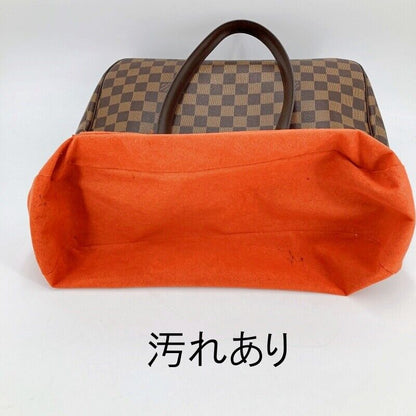 Louis Vuitton N51123 Damier Parioli PM Tote Bag Brown Good Condition