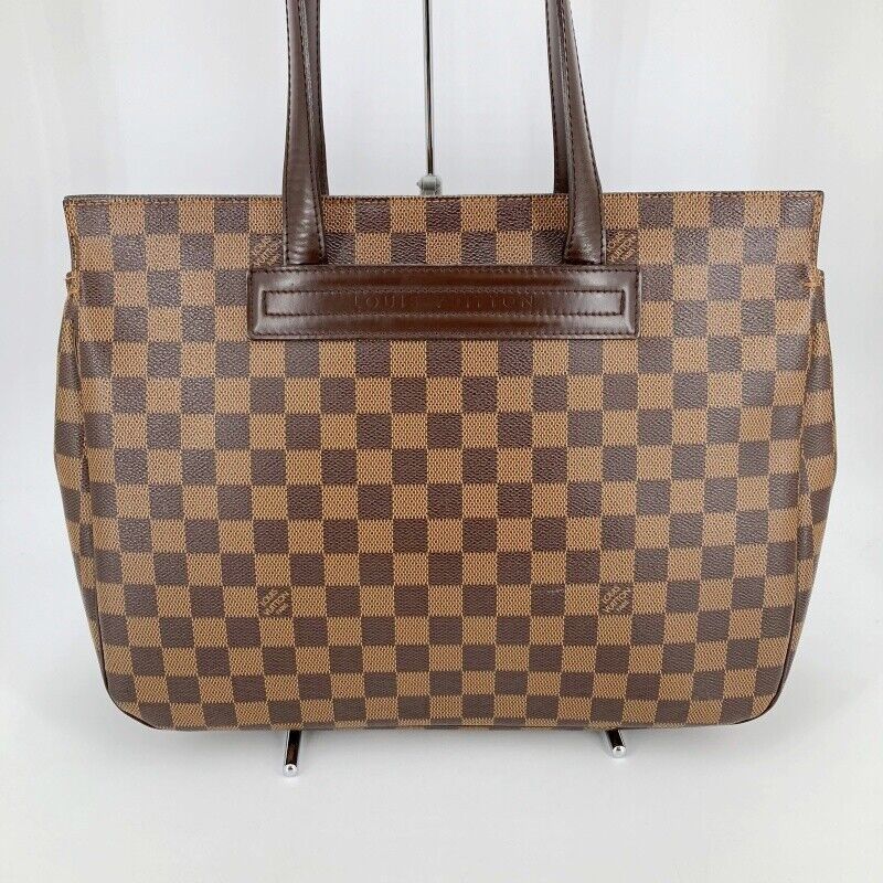 Louis Vuitton N51123 Damier Parioli PM Tote Bag Brown Good Condition