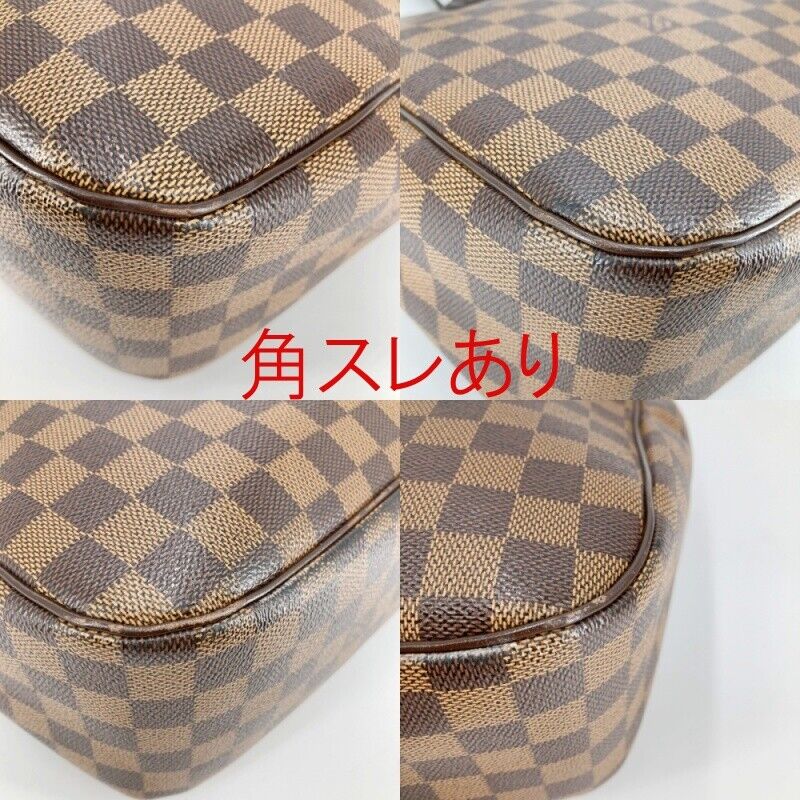 Louis Vuitton N51123 Damier Parioli PM Tote Bag Brown Good Condition