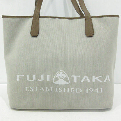 Fujitaka Multi Border Tote Bag Green Gray Good Condition